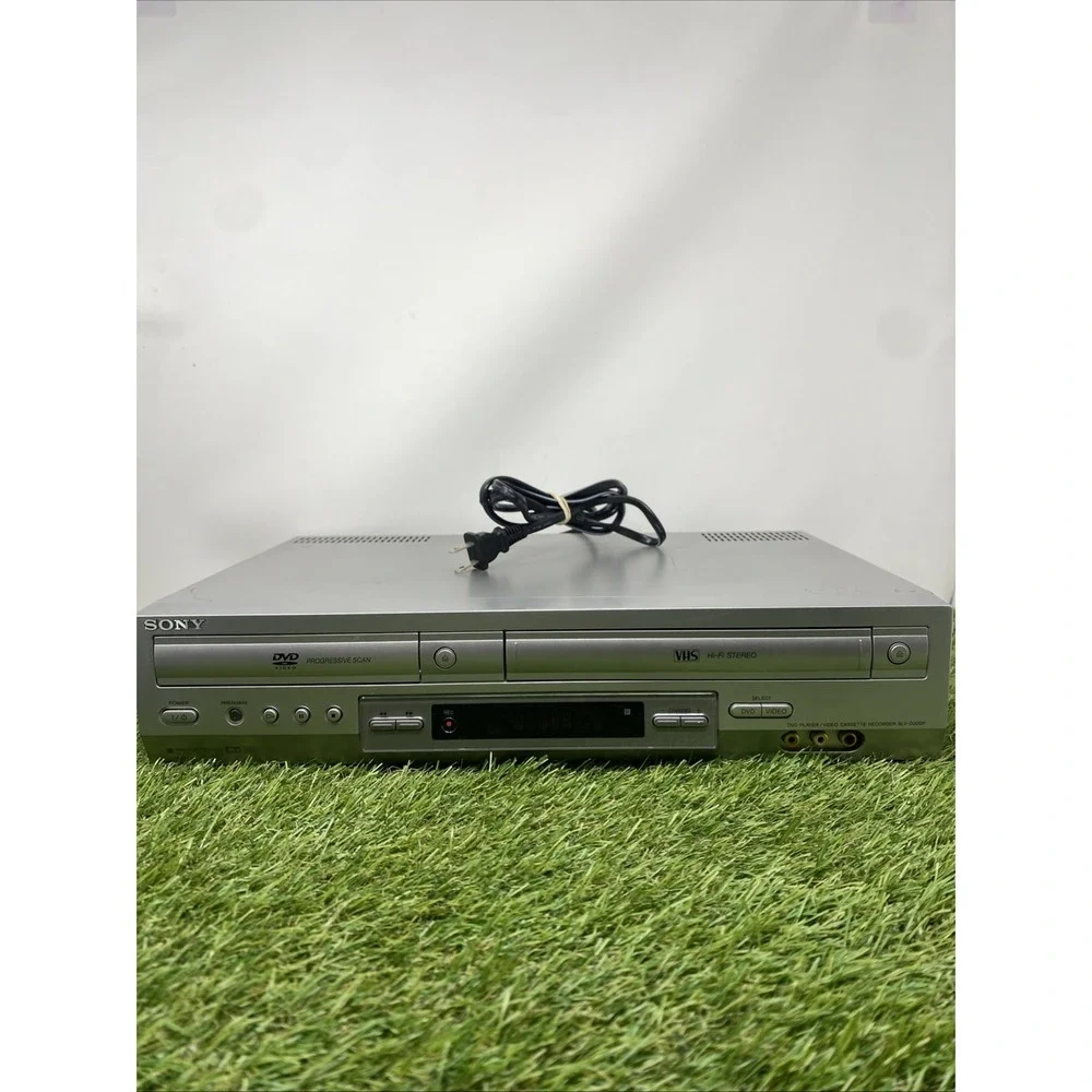 Sony SLV-D300P DVD VCR Combo Player Silver Progressive Scan Tested No Remote